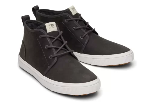Herren TOMS Sneakers*Carlo Mid Terrain Grey Water Resistant Sneaker Water Resistant Forged Iron