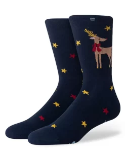 Damen TOMS *Hohe Crew-Socken Mit Rentiermotiv Reindeer Crew