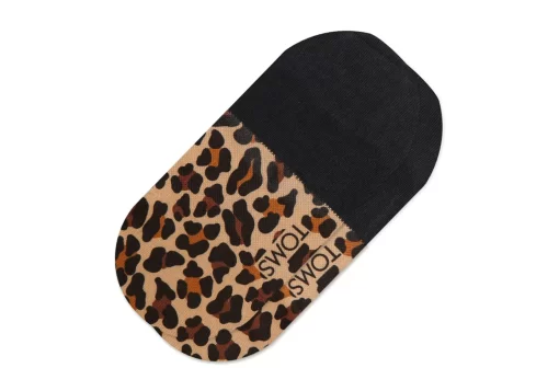 Damen TOMS *No Show Socken Beige Leopard