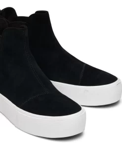 Damen TOMS Sneakers*Plateau-Chelsea-Boots Fenix Schwarz